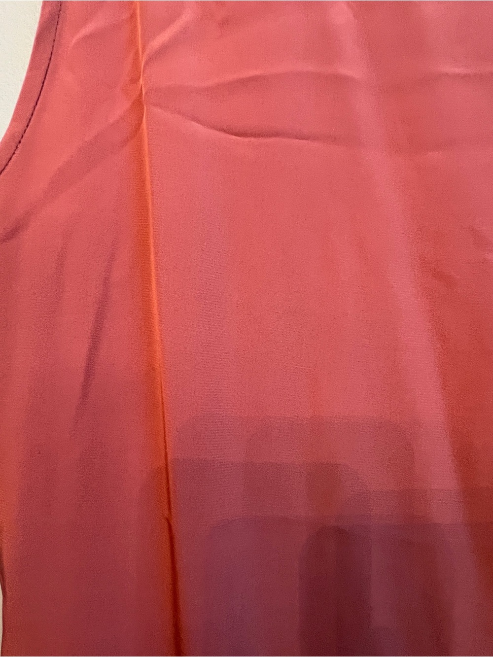 Sleeveless Rust Color Wrap Maxi Dress with Tie Waist. - Picture 3 of 10